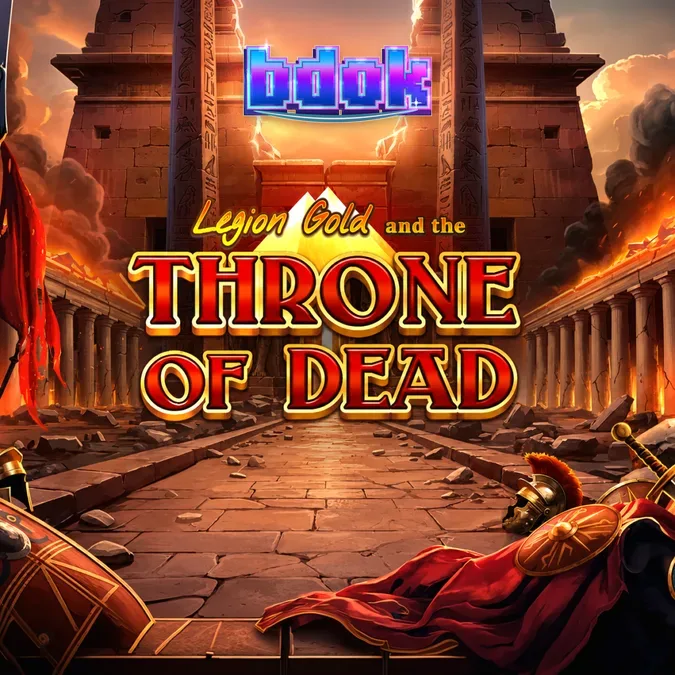 Legion Gold and the Throne of Dead স্লট গেমের একটি দৃশ্য যেখানে সোনালী মুদ্রা এবং প্রাচীন প্রতীকগুলো দেখা যাচ্ছে।